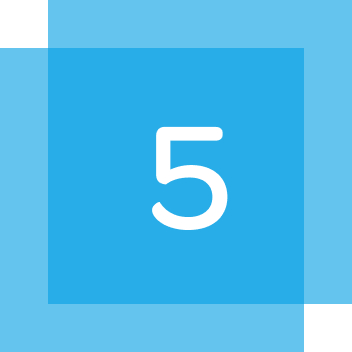 Icon Schritt 5 des Behandlungsablaufs ist die Nachsorge