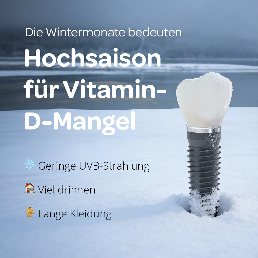 28PRO Social Media Post zum Thema Wintermonate, die Hochsaison für Vitamin-D Mangel.